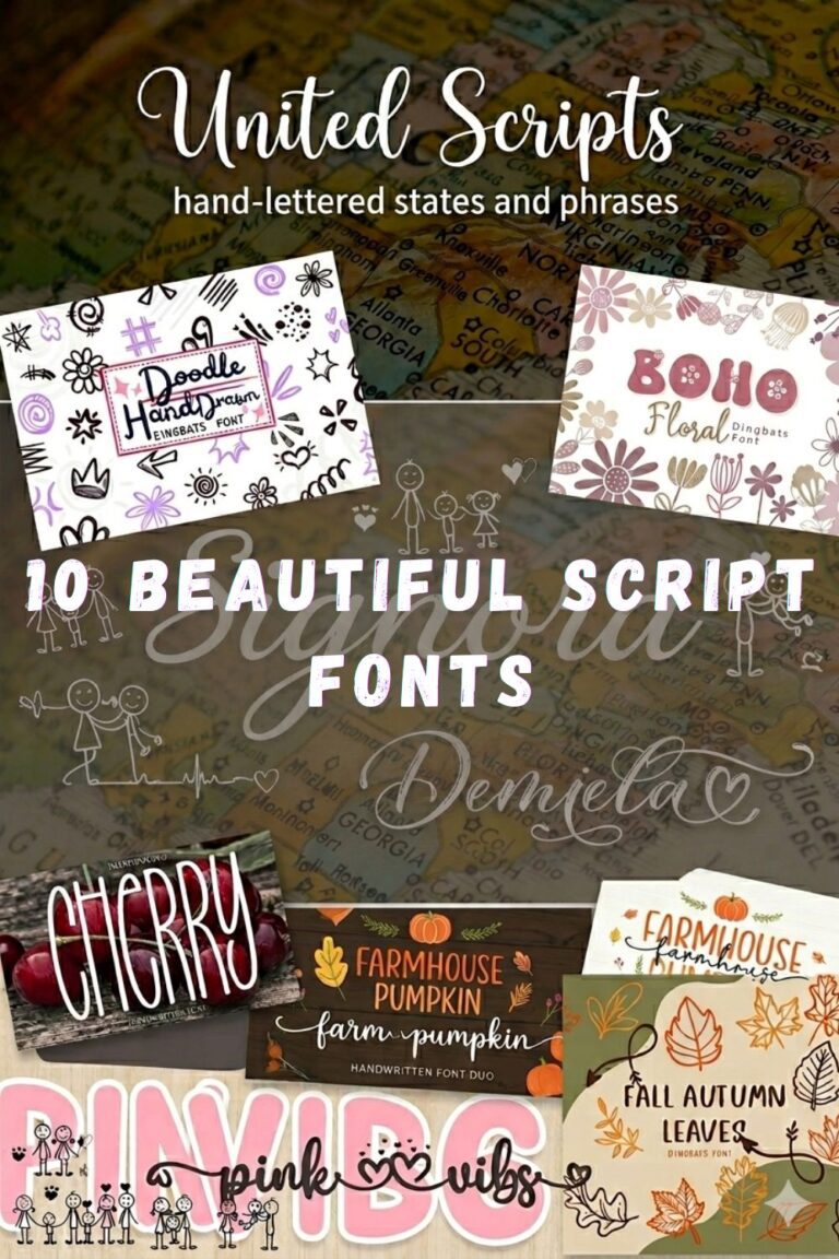 10 Beautiful Script Fonts for Modern and Stylish Projects