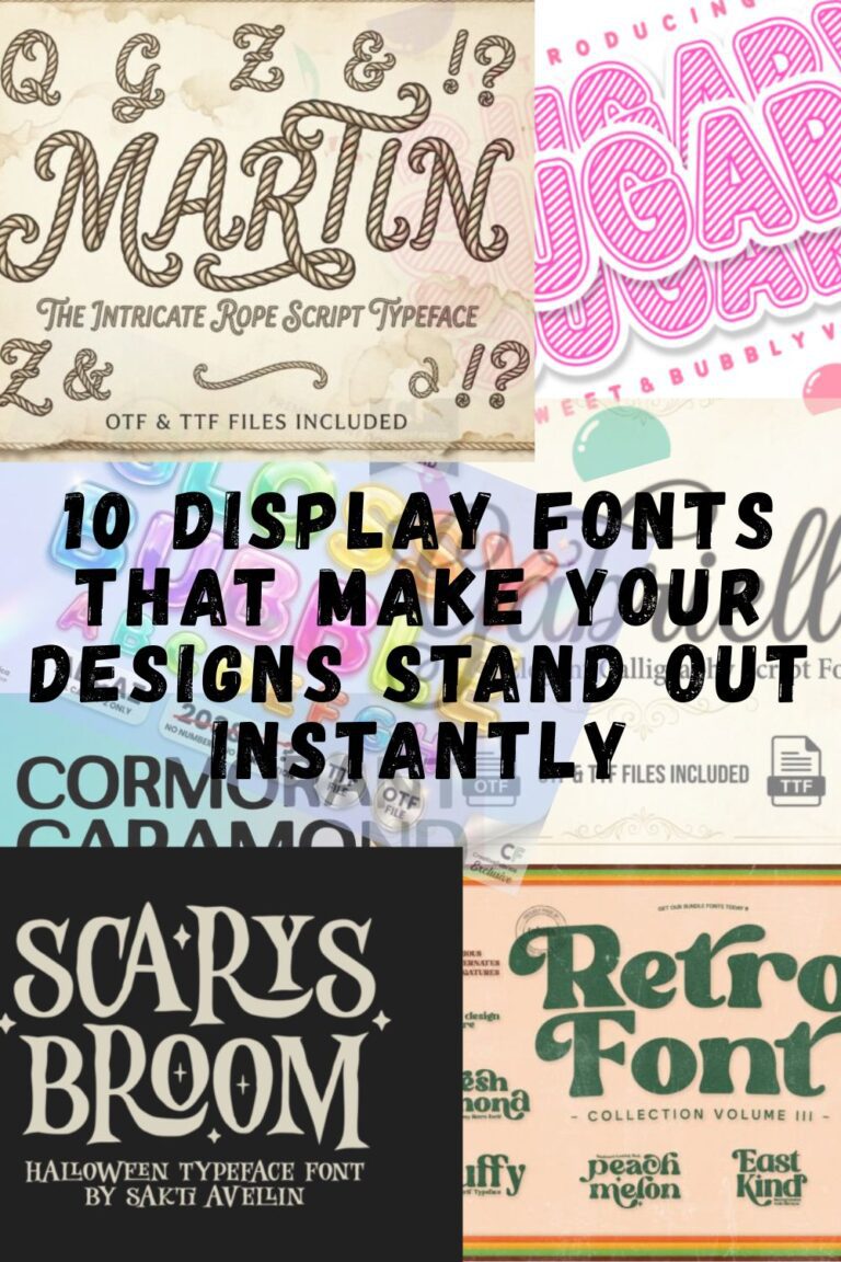 10 Display Fonts That Make Your Designs Stand Out Instantly