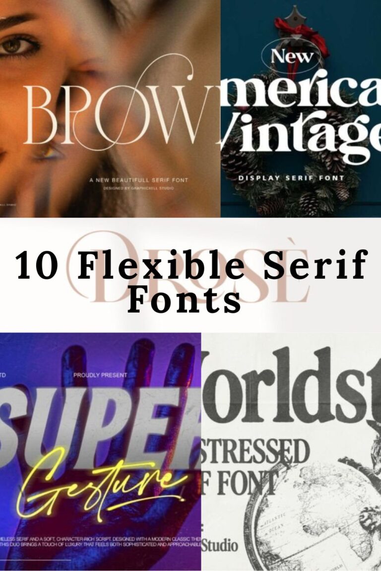 10 Flexible Serif Fonts That Elevate Any Design Project