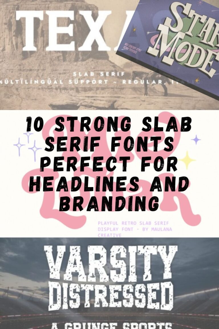 10 Strong Slab Serif Fonts Perfect for Headlines and Branding