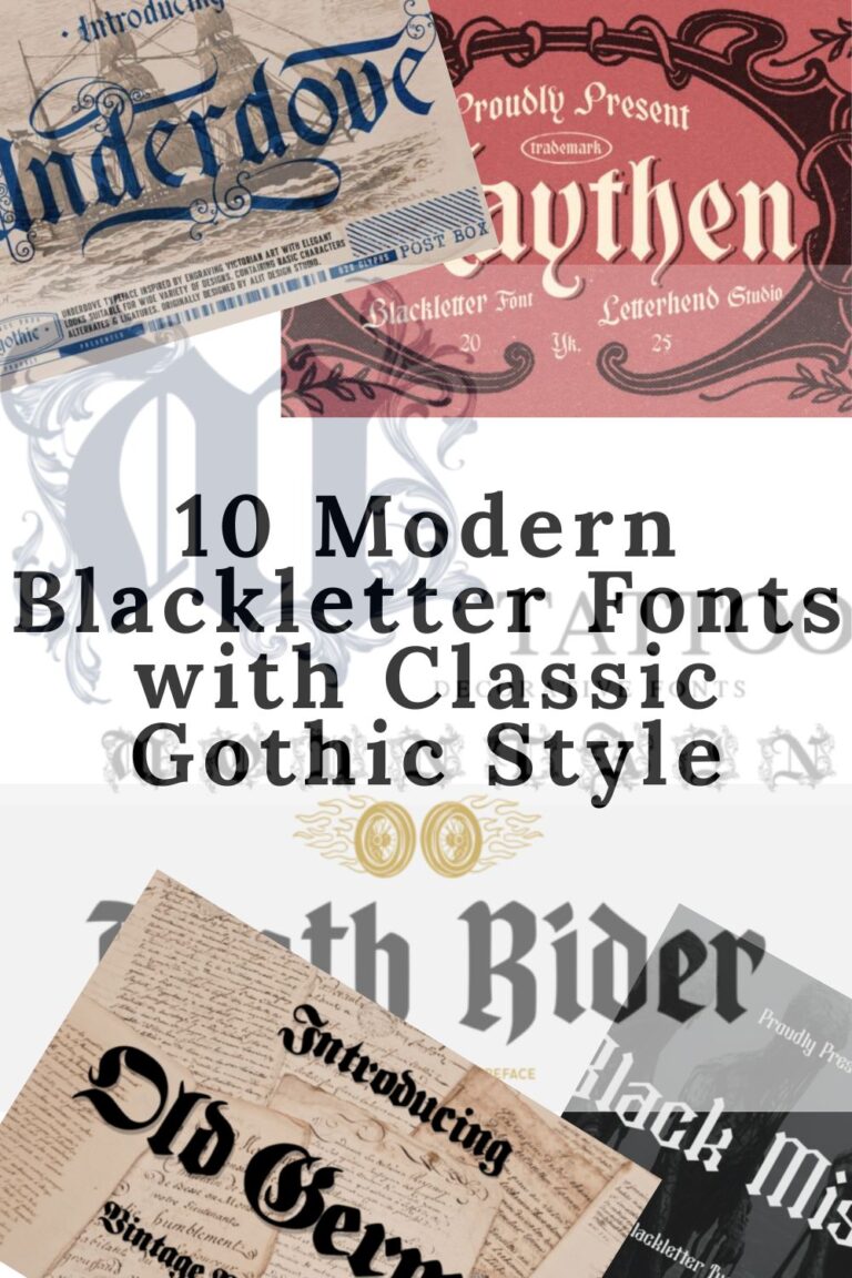 10 Modern Blackletter Fonts with Classic Gothic Style